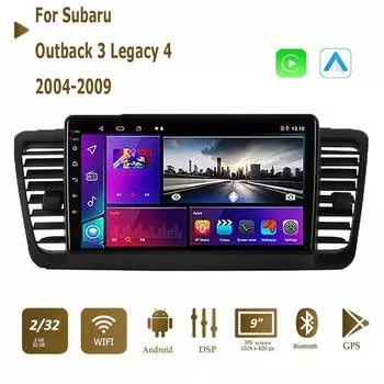 Icreative Android автомобильное радио для Subaru Outback 3 Legacy 4 2004-2009 мультимедийный плеер GPS-навигация 2 din стерео 2+32GB
