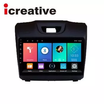 Icreative Android автомобильный плеер для Chevrolet S10 Isuzu DMAX 2015-2018 автомобильный радиоприемник Android Carplay 2 DIN 9 дюймов GPS-навигация мультимедийный плеер
