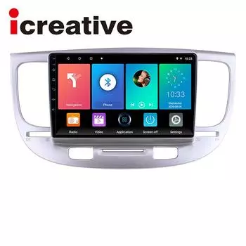 Icreative автомобильный радиоприемник мультимедийный видеоплеер для Kia RIO 2 RIO2 2005-2010 GPS 2 din Android Auto стерео