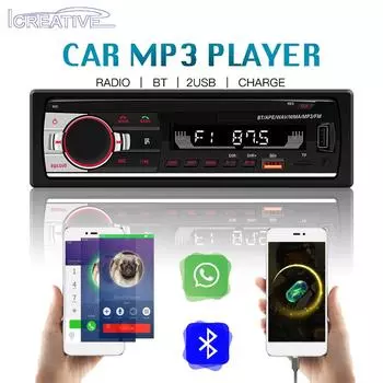Icreative Авторадио 1 Din Bluetooth Радио Автомобильный AUX-IN MP3-плеер FM USB Авто Стерео Аудио Стерео Цифровое Аудио FM Музыка Стерео