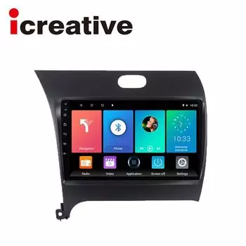 Icreative Carplay 9 дюймов Android 2 Din автомобильный мультимедийный стереоплеер для KIA Cerato K3 Forte 2013-2017 навигация GPS WIFI радио
