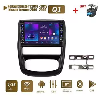 Icreative для Renault Duster 1 2010-2015 для Nissan terrano 2014-2020 с кнопкой автомобиля Android Android GPS 1 + 16 ГБ 1+16GB