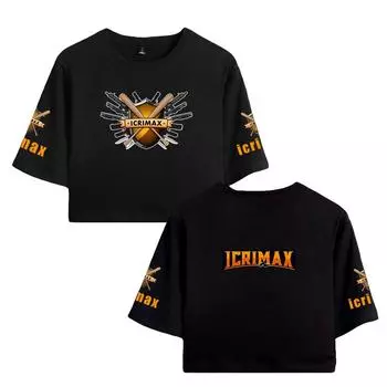 Icrimax Letter Printed Girl Tee Shirt Summer Crop Tops Soft Tshirt Popular Slim Lovely Tees Slim Fitness Short Sleeved XS розовый