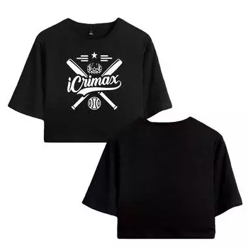 Icrimax Повседневный топ без рукавов для женщин, летний уличный стиль, модный укороченный топ с круглым вырезом, облегающий, уличный XS розовый