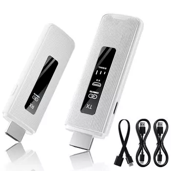 ICZI Wireless HDMI TransmitterReceiver Set, Wireless HDMI with LED Display [Japan Technical Standards Approved], 8-Device Capacity, Convenient