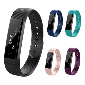 ID115HR смарт-браслет шагомер фитнес-трекер будильник зелёный