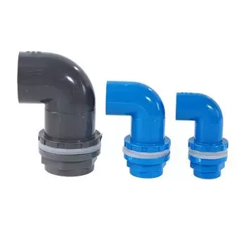 ИД 20 до 50 мм л тип соединители труб ПВХ сливные соединения резервуара для ирригации 6(Blue 20mm)