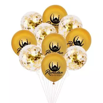Ид Мубарак латексные шары Рамадан украшения для дома Air Globos исламская мусульманская вечеринка 2024 Рамадан Карим шары подарки Ид 12INCH