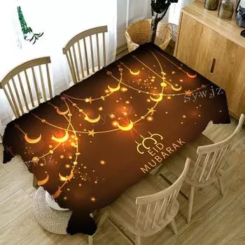 Ид мусульманский фестиваль украшения скатерть аксессуары для дома и кухни ресторан вечерние Рамадан стол пятностойкая скатерть 40x70cm15x27inch