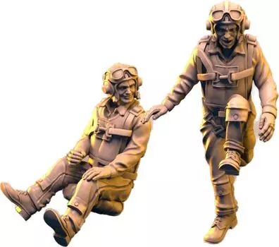 IDAP Technology American Navy Pilot Set 3D Printer Kit PD72428 1/72 No.2 (2 pieces)