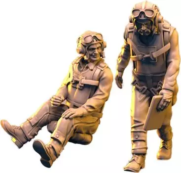 IDAP Technology US Navy Pilot Set 3D Printer Kit PD72427 1/72 No.1 (2 pieces)