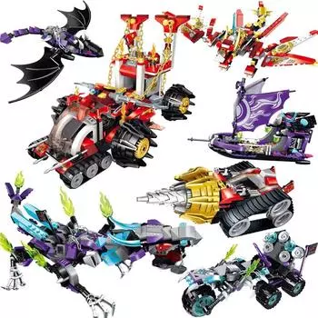 Idea Legacy Bounty Dragon Boat Sailing Building Blocks Classic Moive Land Bounty Model Brick Toys for Kids Gift белый