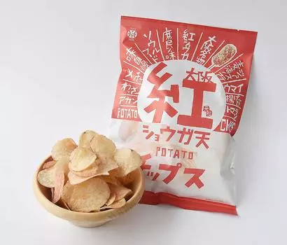 Idea Package Osaka Beni Ginger Ten Potato Chips 90g x 15 bags