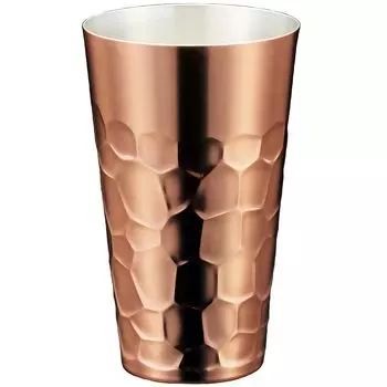 Idea Sekikawa Hammer Pure Copper Tumbler 450ml Mirror Finish Made in Japan Tsubame Sanjo