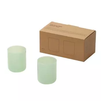 ideaco Стакан для молока Емкость стакана 290 мл Набор из 2 стаканов для молока HAKU Medium Mint 2 шт. Стакан Haku Medium Термостойкий Подходит для микроволновой печи и посудомоечной машины (Молоко