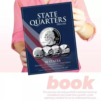 Идеальная роскошная папка для монет для коллекционеров, которые ищут красивое решение для хранения своих монет из Соединенных Штатов. One Size