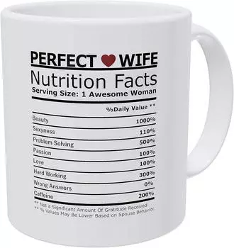 Идеальная Жена День Святого Валентина Керамическая Кофейная Кружка Муж Новый День Святого Валентина Чашка для Воды 301-400ml