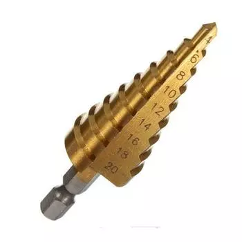 Идеальный домашний сад, стальной ступенчатый конус, титановое сверло, инструмент для резки отверстий 4-32mm