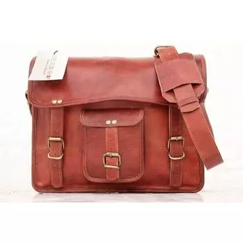 Идеальный кожаный подарок для ее кожаной сумки через плечо. Кожаная сумка унисекс, кожаный кошелек в стиле бохо, женский кошелек, кожаная сумка в стиле ретро. 9 x 3 x 7 in коричневый