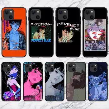 Идеальный синий чехол для iPhone 11 12 Mini 13 14 Pro XS Max X 8 7 6s Plus 5 SE XR Shell iPhone14ProMax