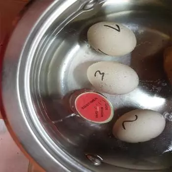 Идеальный таймер для приготовления яиц, меняющий цвет, вкусный мягкий, сваренный вкрутую, кухонный гаджет-помощник красный