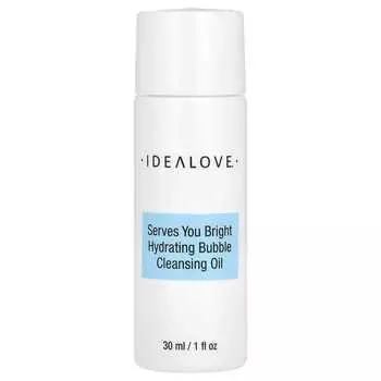 Idealove, Serves You Bright Hydrating Bubble Cleansing Oil, пробник, 1 жидкая унция (30 мл)