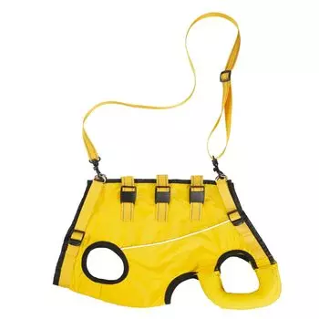ideamall Dog Walking Elderly Dog Care Care Yellow Harness, Aid, Goods, Harness, Rehabilitation, Walking, (S Size)