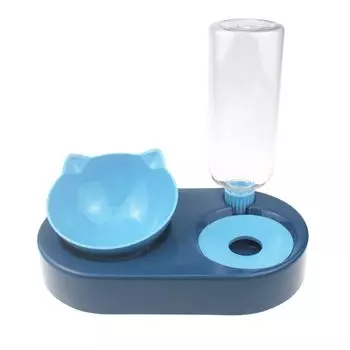 ideamall Pet Bowl Cat Food Bowl Cat Dish Dog Tableware Pet Tableware Cat Food Bowl (Blue) синий
