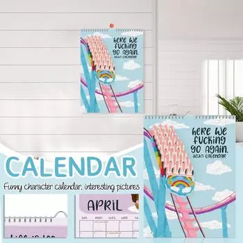 Идеи настенного календаря 2025 года Радужный календарь