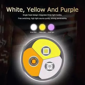 Identification Jade Flashlight Ultraviolet Dedicated UV Flashlight Aluminum Alloy Strong for Emerald Jewelry for Gems Amber