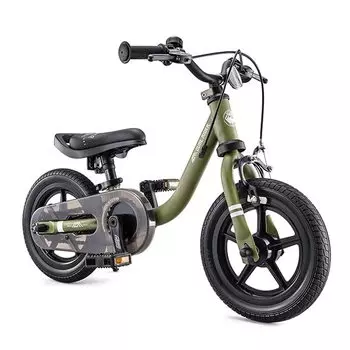 Ides DUAL велосипедная педаль съемная 2 в 1 не требует инструментов легкий тормоз присутствует [официально] RIDERD-Bike (Хаки Зеленый)