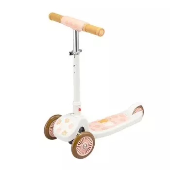 Ides Kick Scooter Kickboard Miffy Foldable Compact with Foot Brake for Children [Official] белый