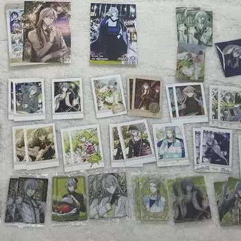 Idolish Seven Ainana Rivale Yuki Pasha Wafer Card Metal Card Bonus Postcard