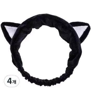 Iducare hair band, black cat, 4 pieces
