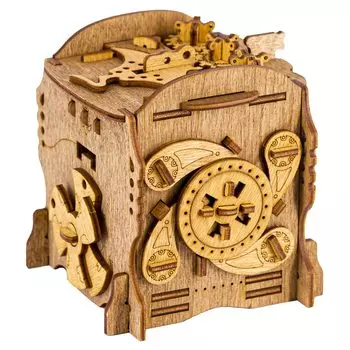 iDventure 3D 3D Puzzle Crew Box Captain Nautilus Escape Game Brain Teaser Wooden Puzzle Unique Puzzle Game Escape Box Game for Adults Puzzle Box for