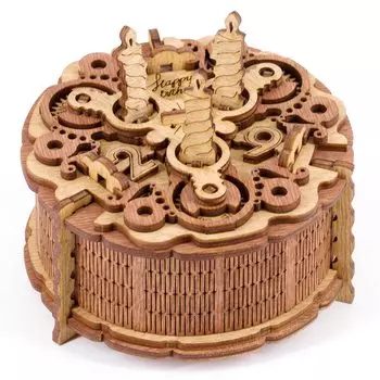 iDventure 3D Puzzle New Sensation Mystery Solving Puzzle Crew Box Birthday Cake Puzzle Box Escape Game Difficult 3D Present Puzzle Box Resolve as Many