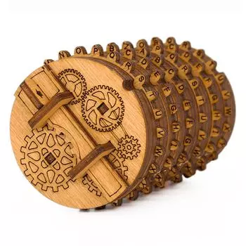 iDventure Cryptos Деревянный конструктор 3D-головоломка Cryptex Игра на мышление Игра-головоломка Игра на терпение Логическая игра 3D Деревянный пазл Подарочная коробка Quest Box Day - -