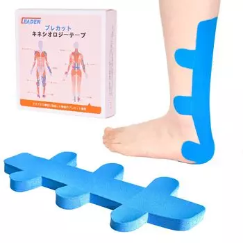 IEADEN Kinesio Новый подарок 2025 Кинезиология Поддержка мышц ахиллова сухожилия и Kinesio Hard to Fall Водонепроницаемая упаковка из 10 тейпов, Годовая сумка, тейпы, синий
