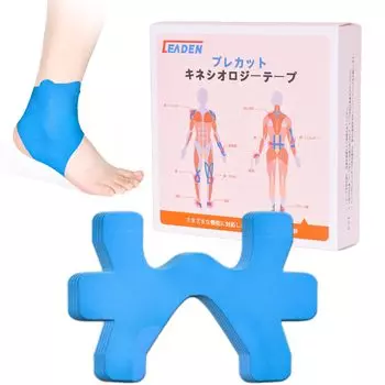 IEADEN Taping Elastic Новый подарочный пакет Кинезио тейп для голеностопного сустава Тейповая лента для ахиллова сухожилия Кинезиологическая лента Фиксированная поддержка голеностопного сустава Кинезио Эластичный синий