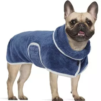 IECOii Полотенце для шампуня для собак Халат для собак Впитывающее полотенце для тела собаки Простыня из супервпитывающей быстросохнущей микрофибры, регулируемая для купания, плавания, ходьбы