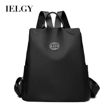 IELGY anti-theft backpack, commuter women s backpack, premium school bag, Oxford cloth waterproof computer bag. чёрный