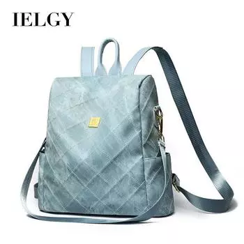 IELGY Рюкзак, противоугонный модный рюкзак большой вместимости, студенческий дорожный рюкзак синий