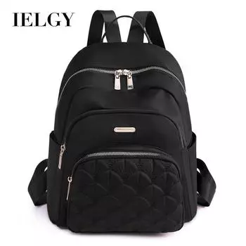 IELGY backpack, fashionable and casual women s travel backpack, simple urban commuter student schoolbag чёрный