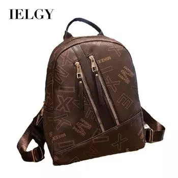 IELGY Рюкзак, стильный винтажный принтованный повседневный рюкзак большой вместимости дорожный рюкзак студенческий рюкзак бежевый