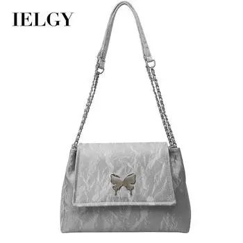 IELGY Butterfly Element Envelope Bag, Silver Shoulder Bag чёрный