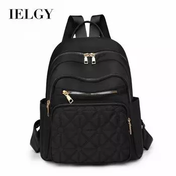 IELGY Casual Korean version of women s Oxford backpack, stylish and simple urban commuter travel backpack чёрный