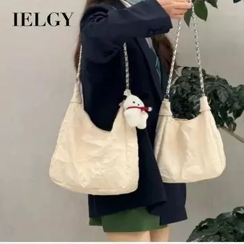 IELGY College Style Leisure Large Capacity Commuter Bag, Versatile Shoulder Crossbody Tote Bag, Mother and Child Bag