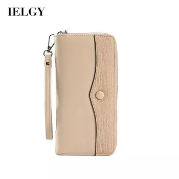 IELGY Длинная молния большой емкости сумка для мобильного телефона Joker женская чёрный