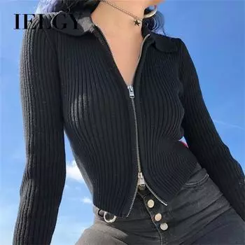 IELGY Европа и США, осенне-зимние модели, трикотажная нижняя рубашка One size чёрный