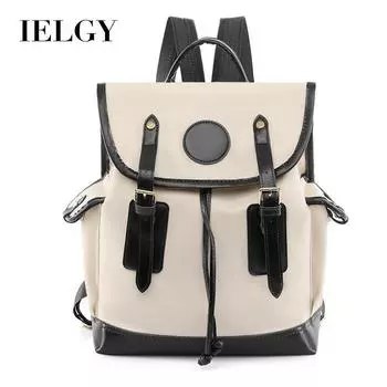 IELGY Модный контрастный рюкзак, вместительный, простой и легкий рюкзак для путешествий и отдыха, корейская версия школьного рюкзака для поездок на работу и обратно